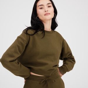 GF Collective Forest Cropped Crewneck XL